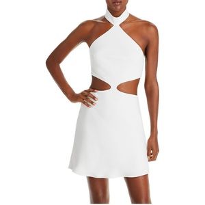 Amanda Uprichard Womens Brando Crepe Halter Cocktail and Party Dress NWOT Small